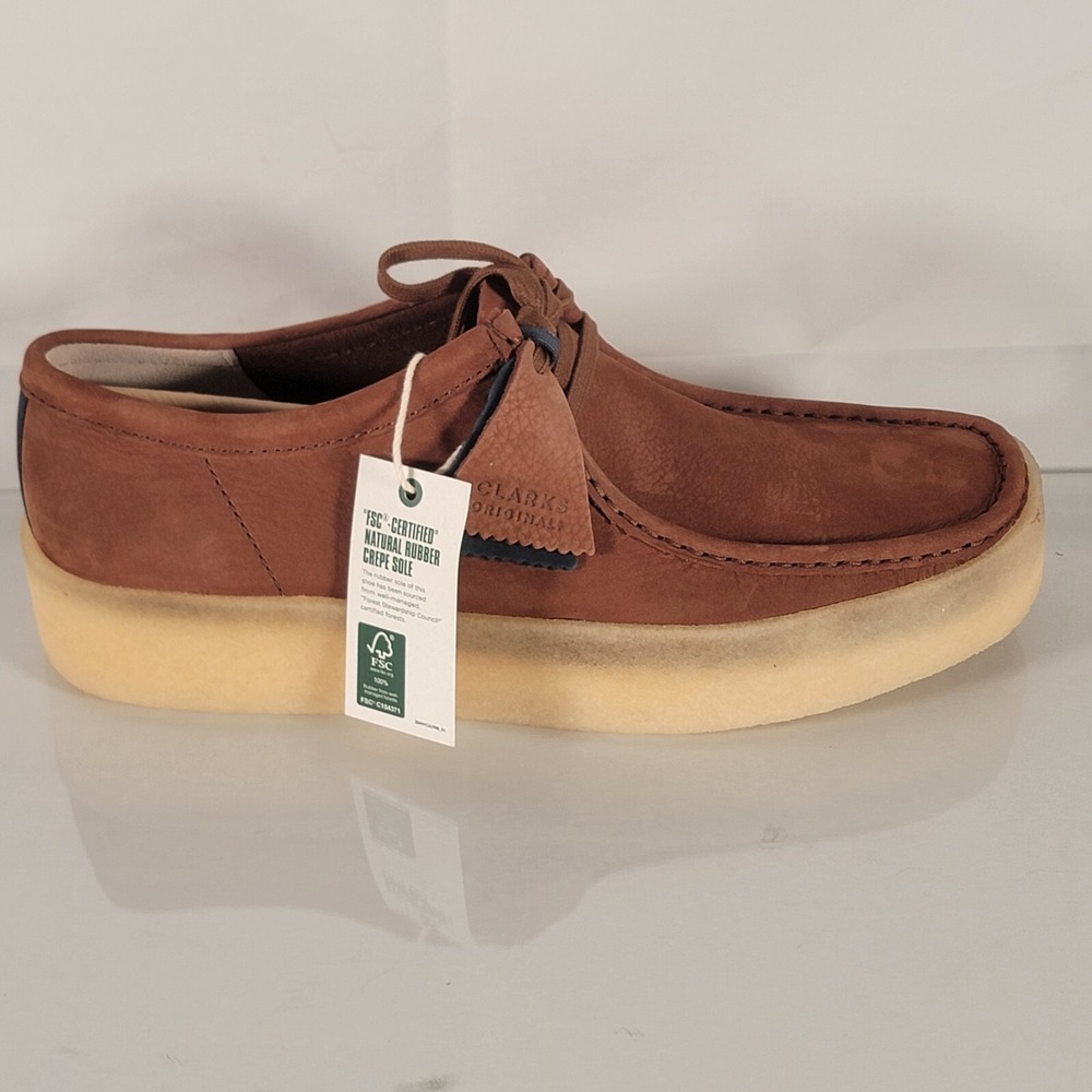 Clarks‎ Mens Shoes Wallabee Cup Tan Nubuck 11.5 26167989 - Picture 2 of 13